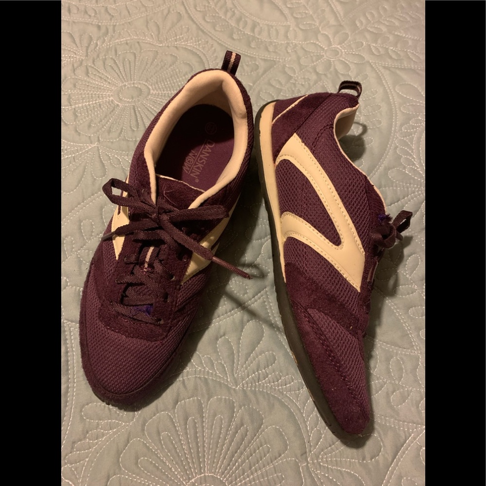 Like New Danskin Now purple and white tennis shoes.